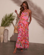 Ellisa Abstract Maxi Dress