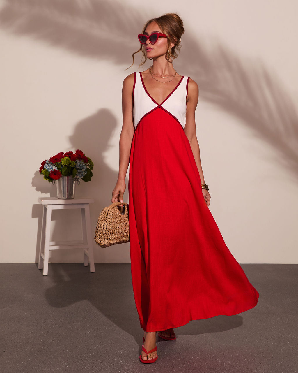 Alexandrea Colorblock Maxi Dress in Green - Size XL, VICI Alexandrea Colorblock Maxi Dress in Green - Size XL, VICI