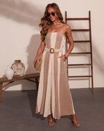 Cabana Hour Striped Color Block Jumpsuit