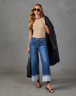 Living Life Ribbed Short Sleeve Top