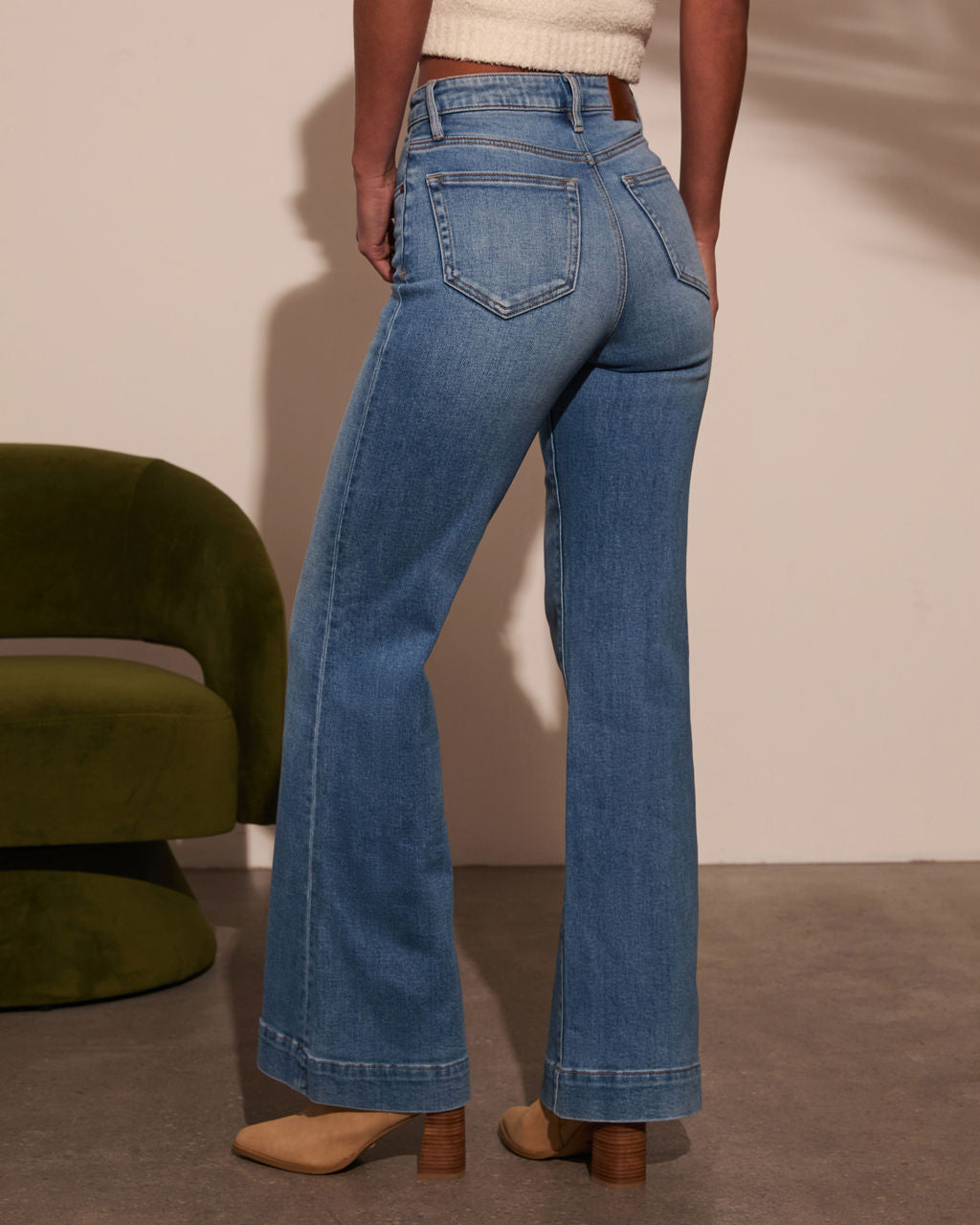 Kyleen Super Stretch Pintuck Flare Jean – VICI