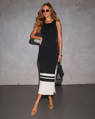 Take The Lead Colorblock Knit Maxi Dress