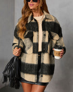 Fading Hour Heavyweight Brushed Plaid Jacket