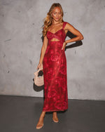 forbidden love floral print mesh maxi dress Forbidden Love Floral Print Mesh Maxi Dress VICI