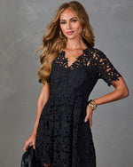 Garcelle Floral Lace Midi Dress