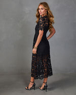 Garcelle Floral Lace Midi Dress