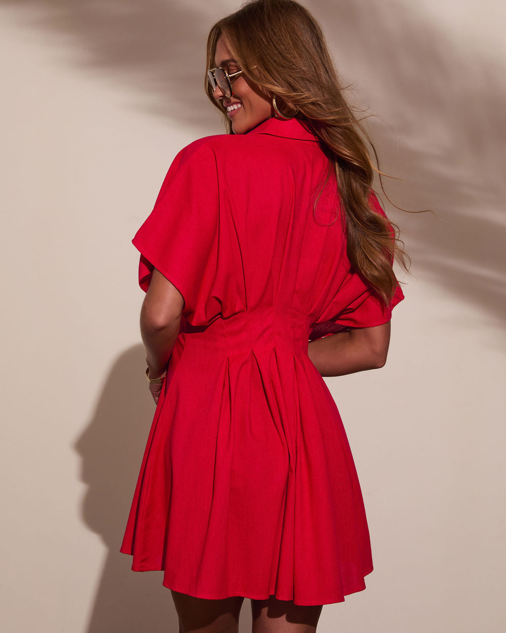 open lace back dress Vikki Pleated Maxi Dress