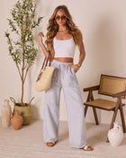 Korra Striped Wide Leg Pants