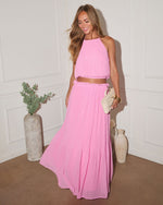 Lizbette Plisse Halter Top