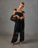 Izzy Lace Trim Tank Sleeveless Top