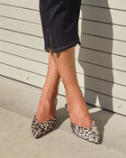 Wild Mood Leopard Pointed Toe Mule