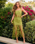 Rachelle Fringe Midi Skirt