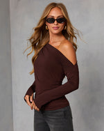 Chocolate % Rowelle Off The Shoulder Top-3