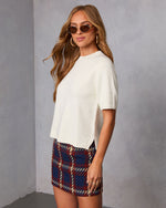 Cream % Cafe Crewneck Sweater-3