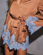 Rust % Soft Ember Wrap Mini Dress-6