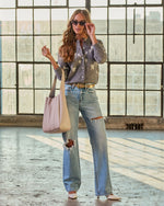 Oatmeal % Savangie Pleated Leather Tote Bag-5