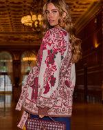 Cream Multi % Daisy Days Floral Waist Tie Cardigan-4