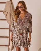 Elinah Caftan Mini Dress