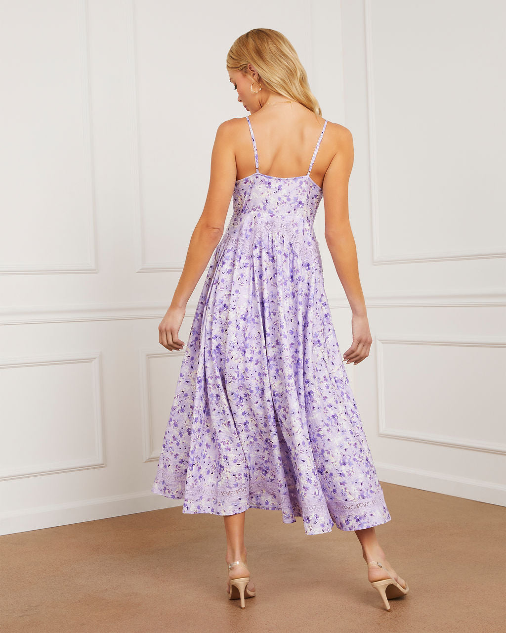 Violet Floral Midi Dress – VICI