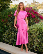 Carie Leopard Jacquard Maxi Dress