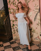 Real Moment Off The Shoulder Maxi Dress