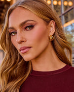 Lipa Sculptural Cage Hoop Earrings