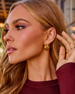 Lipa Sculptural Cage Hoop Earrings