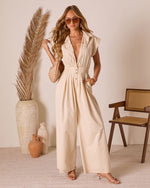 Dusky Vale Twill Jumpsuit