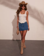 Dakota Dusk Ruffle Floral Tank Top
