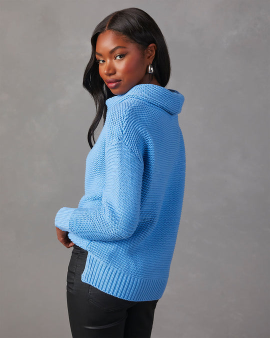 Sky Blue % Denise Knit Sweater-6