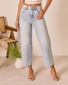 Light Wash % San Gabriel High Rise Wide Leg Jeans-1