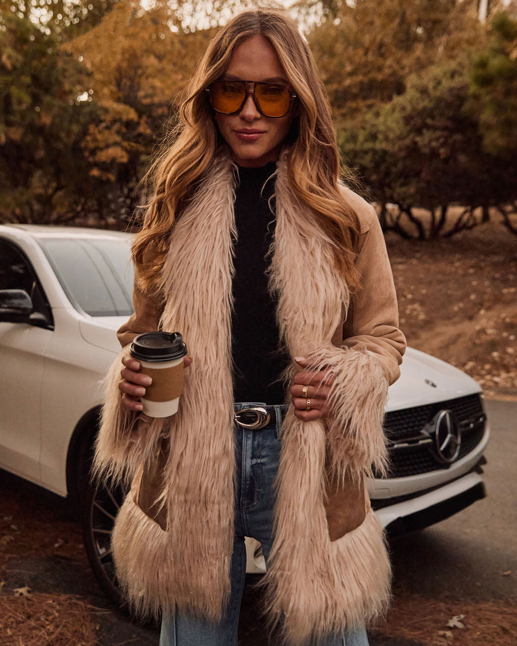 Harley Suede Faux Fur Trim Jacket – VICI