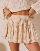 Ramone Tiered Ruffle Mini Skirt