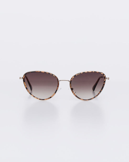 Tortoise % Milly Aviator Sunglasses With Trim-1