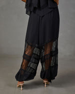 Izzy Crepe Lace Panel Joggers