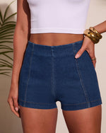 Edinah Denim High Rise Shorts