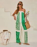 Relaxed Riviera Tropical Print Relaxed Drawstring Pant