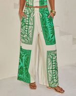 Relaxed Riviera Tropical Print Relaxed Drawstring Pant