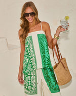 Relaxed Riviera Tropical Print Top