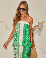 Relaxed Riviera Tropical Print Top