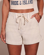 Dock Bliss Striped Drawstring Shorts