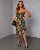 Charmed Guest Wrap Midi Dress