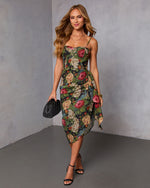 Charmed Guest Wrap Midi Dress