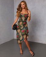 Charmed Guest Wrap Midi Dress