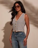 Clementine Striped Sweater Vest