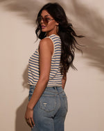 Clementine Striped Sweater Vest