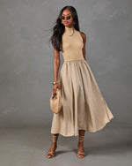 Weekend Darling Color Block Midi Dress