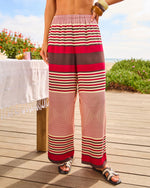 Jetset Glow Striped Geometric Wide Leg Pants