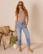 Outlaw Stretch Super High Rise Barrel Jean