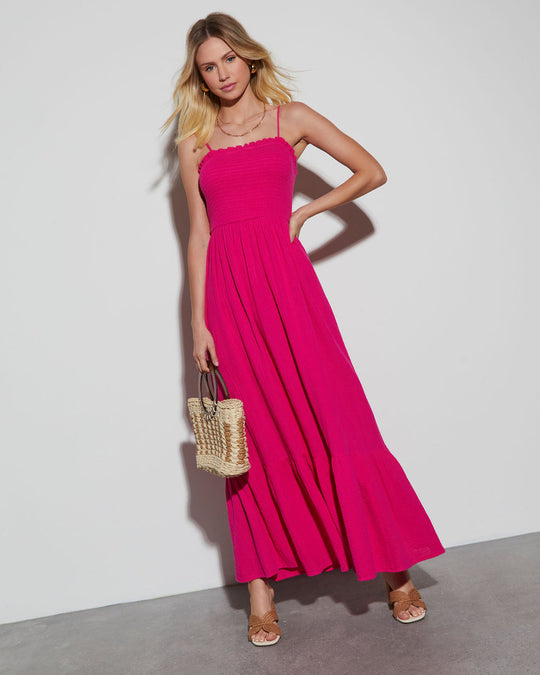 Pink % Limoncello Spritz Maxi Dress-1